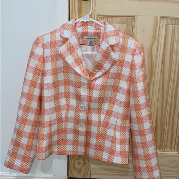 Amanda Smith Jackets & Blazers - amanda smith petite plaid jacket 6P